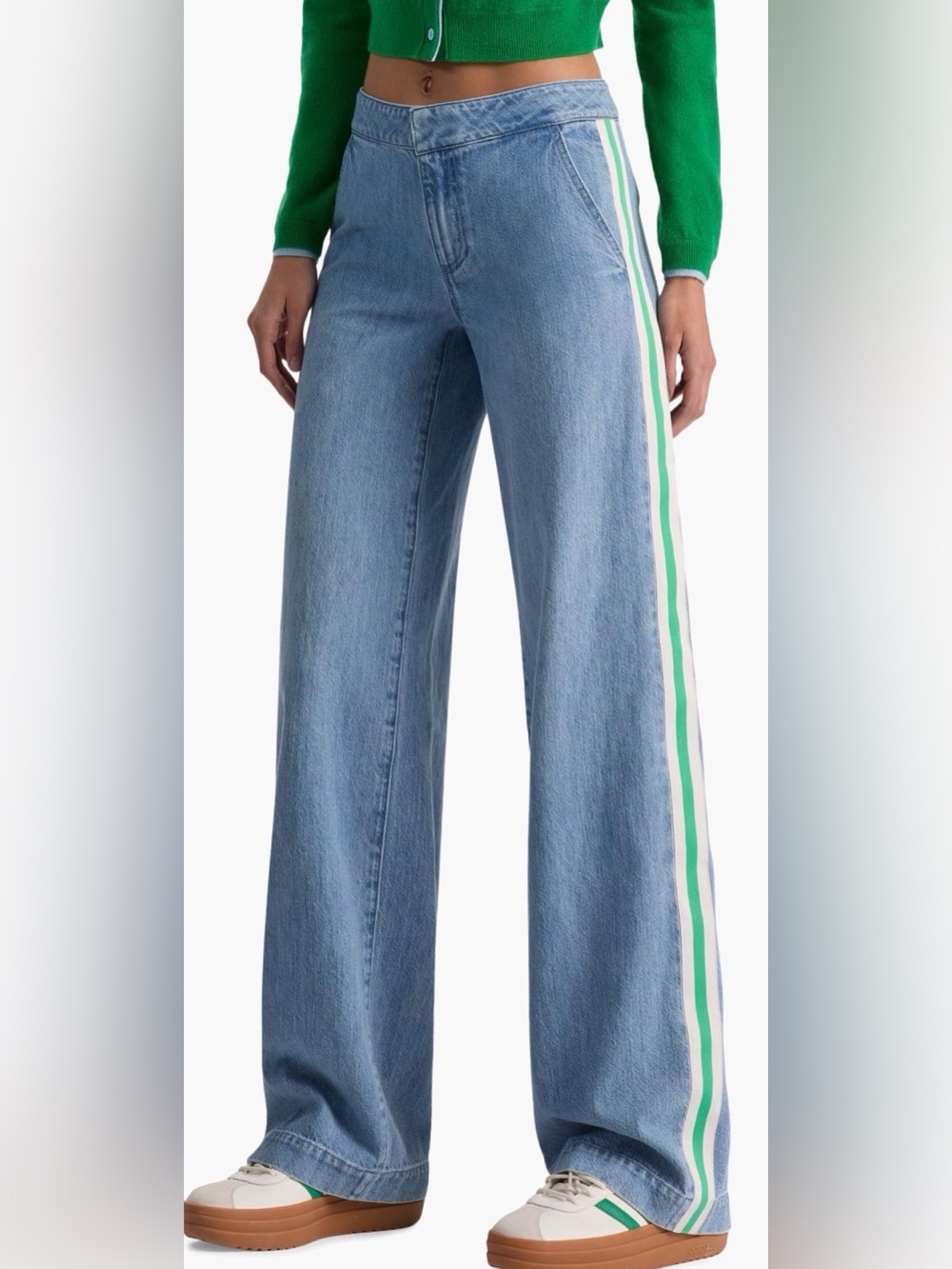 Alice + Olivia Xander Low-Rise Straight-Leg Jeans - Picture 3 of 14